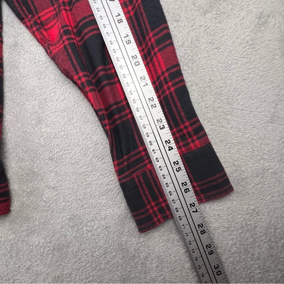 Roundtree & Yorke Portuguese Flannel Shirt Mens Size LT Tall Plaid Red Black NWT - Picture 12 of 12